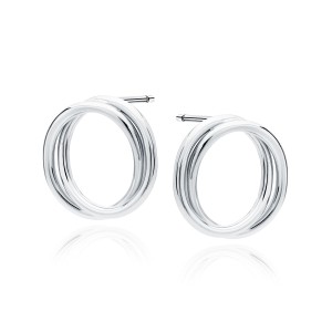 Cercei argint cerc 20 mm Twisted Circle DiAmanti Z1928ER-DIA (Argint 925‰ 3,8 g.)